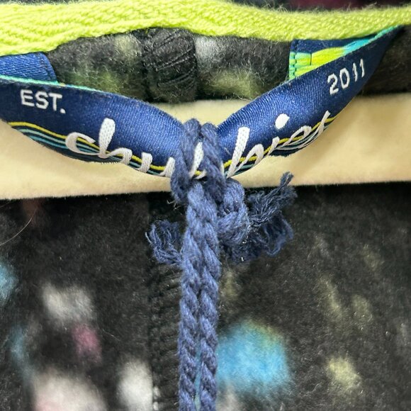 NEW Chubbies Mens The Brunch Wrap Supreme Black Neon Splatter Fleece Onesie Sz L - Picture 8 of 11